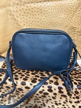 Mark & Graham Black and White Fur Crossbody Bag